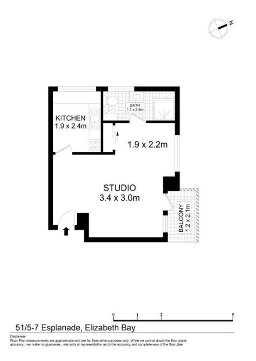 51/5-7 Esplanade  Elizabeth Bay