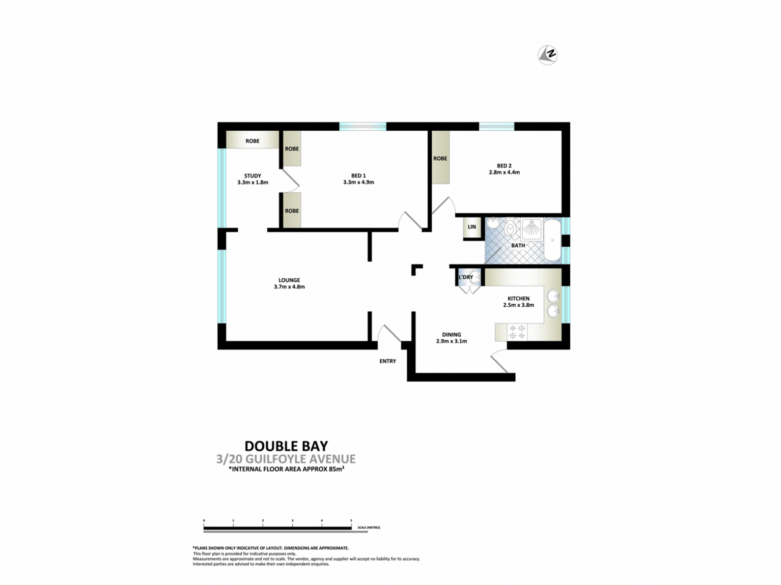 Apartment For Sale 3/20 Guilfoyle Avenue Double Bay